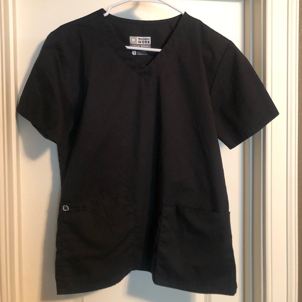 Black Scrub Top